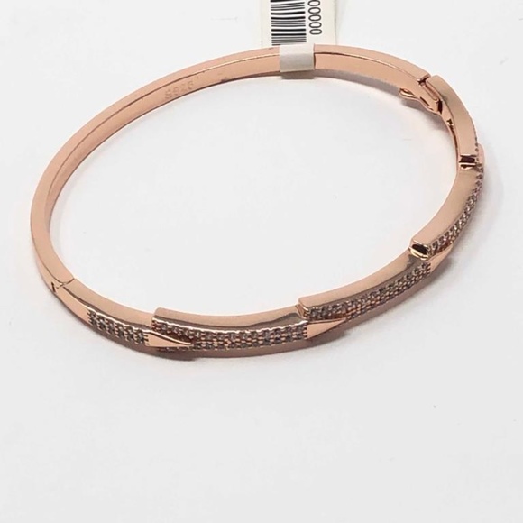 18K Gold OverLay 925KSterling SilverWithCZBracelet - Picture 5 of 6